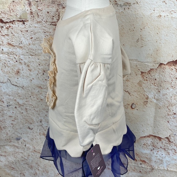 ❌ NWT Vintage Scalloped Embroider Sweatshirt Dress - Picture 14 of 15